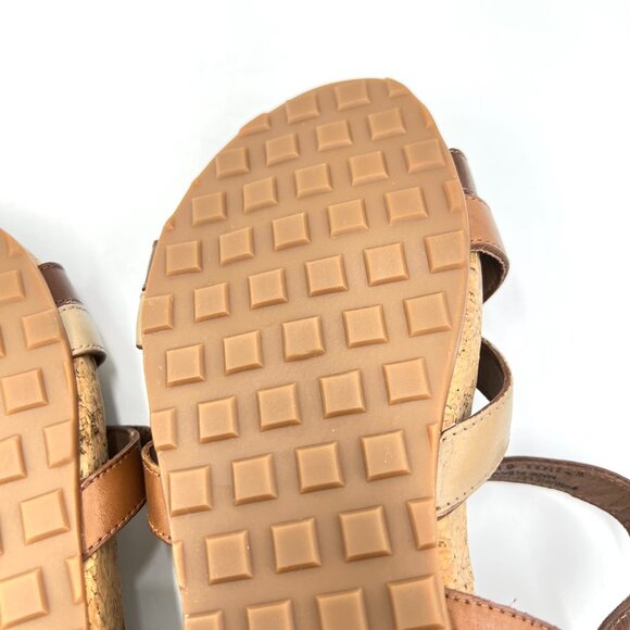 6WW 6XW 6EE Walking Cradles Womens Pool Brown Leather Comfort Sandals Shoes - Picture 11 of 14